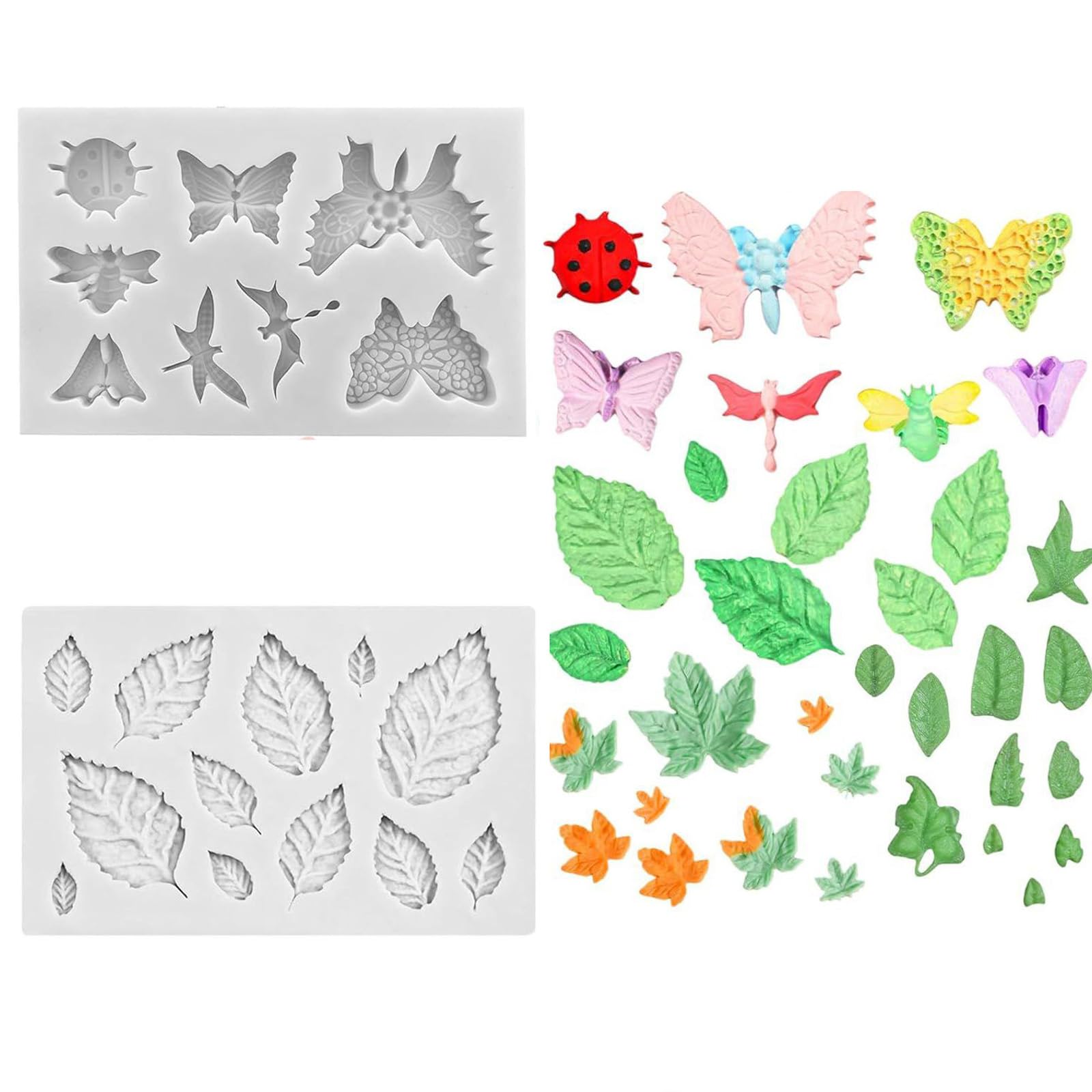 2 Pieces Silicone Mould, Butterfly Leaf Design for Cake Decorating and Chocolate Making, Food Grade Material with Detailed Patterns, Reusable Kitchen Tool for Pastry and Candy Creation-picture-15