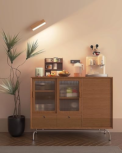 Miniatura 8 de YiLaie Juego de dos apliques de pared que funcionan con pilas, lámparas de pared recargables para dormitorio, luces de pared inalámbricas