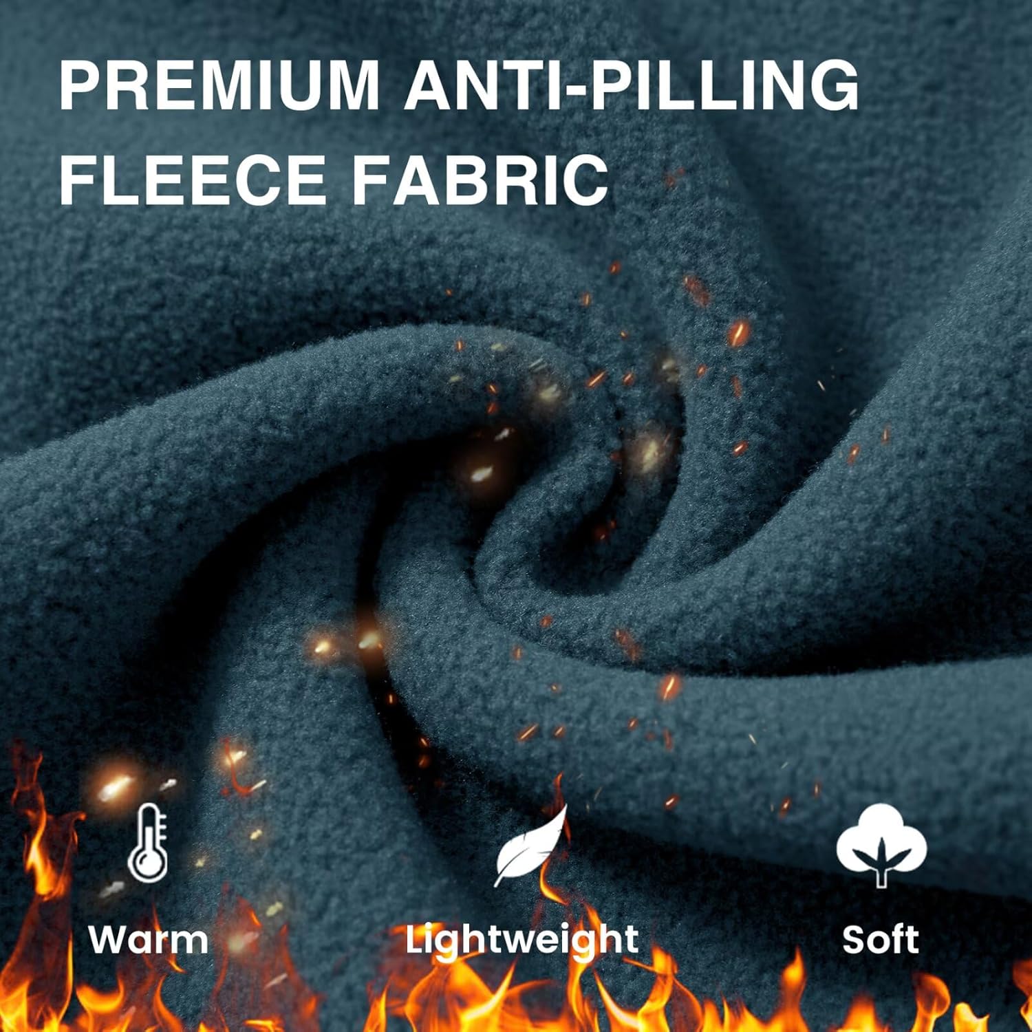 M MAELREG Reversible Fleece Lined Jacket Men Zip Up Warm Golf Jackets Fall Winter Casual Insulated Coats Clothes - Image 6