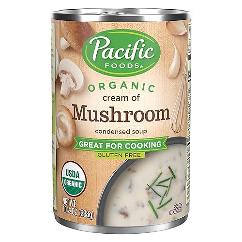 Pacific Foods Crema orgánica de sopa condensada de hongos, 10.5 onzas (paquete de 6)