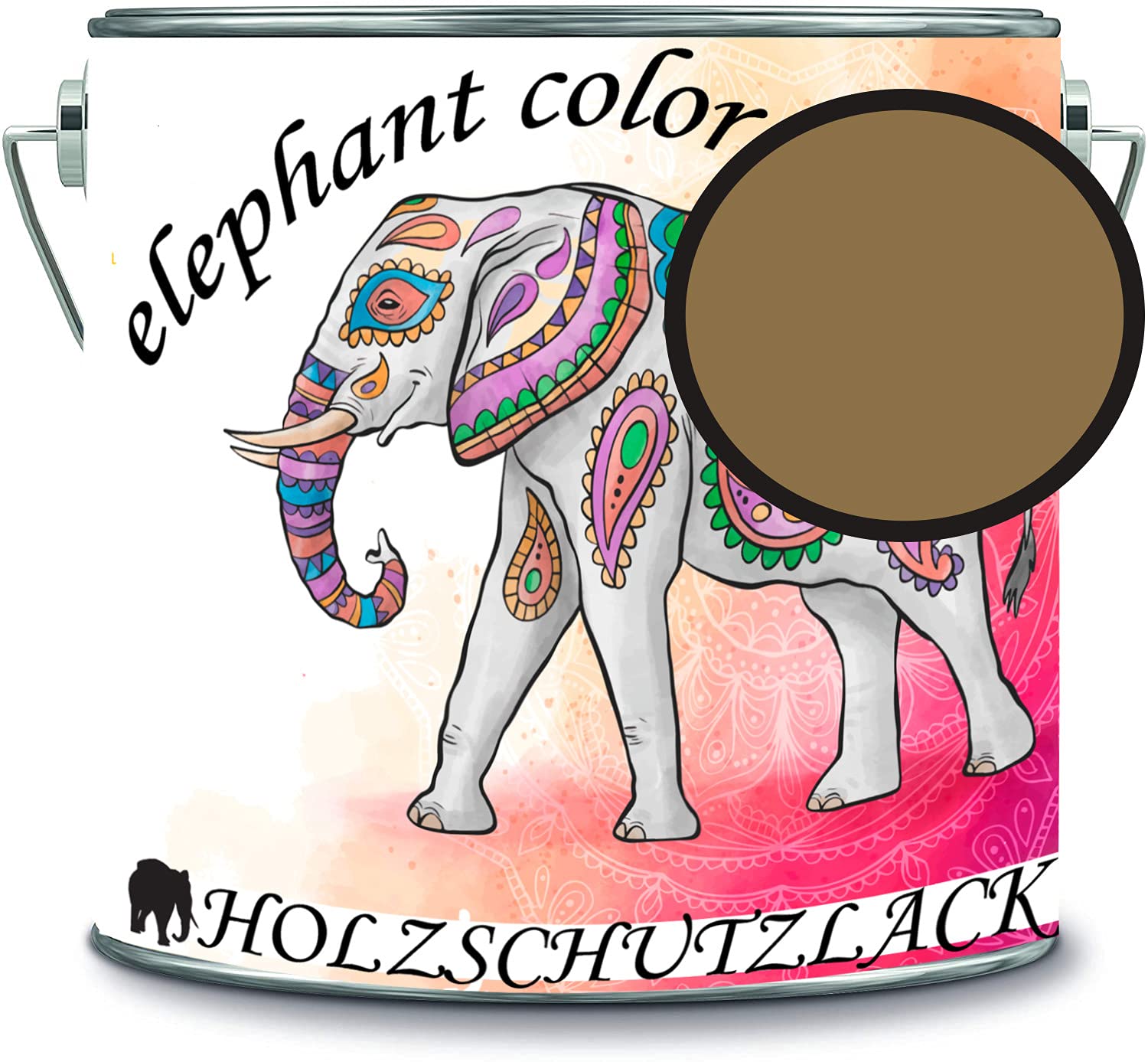 Vernis de protection pour bois RAL 8000 marron vert Elephant color