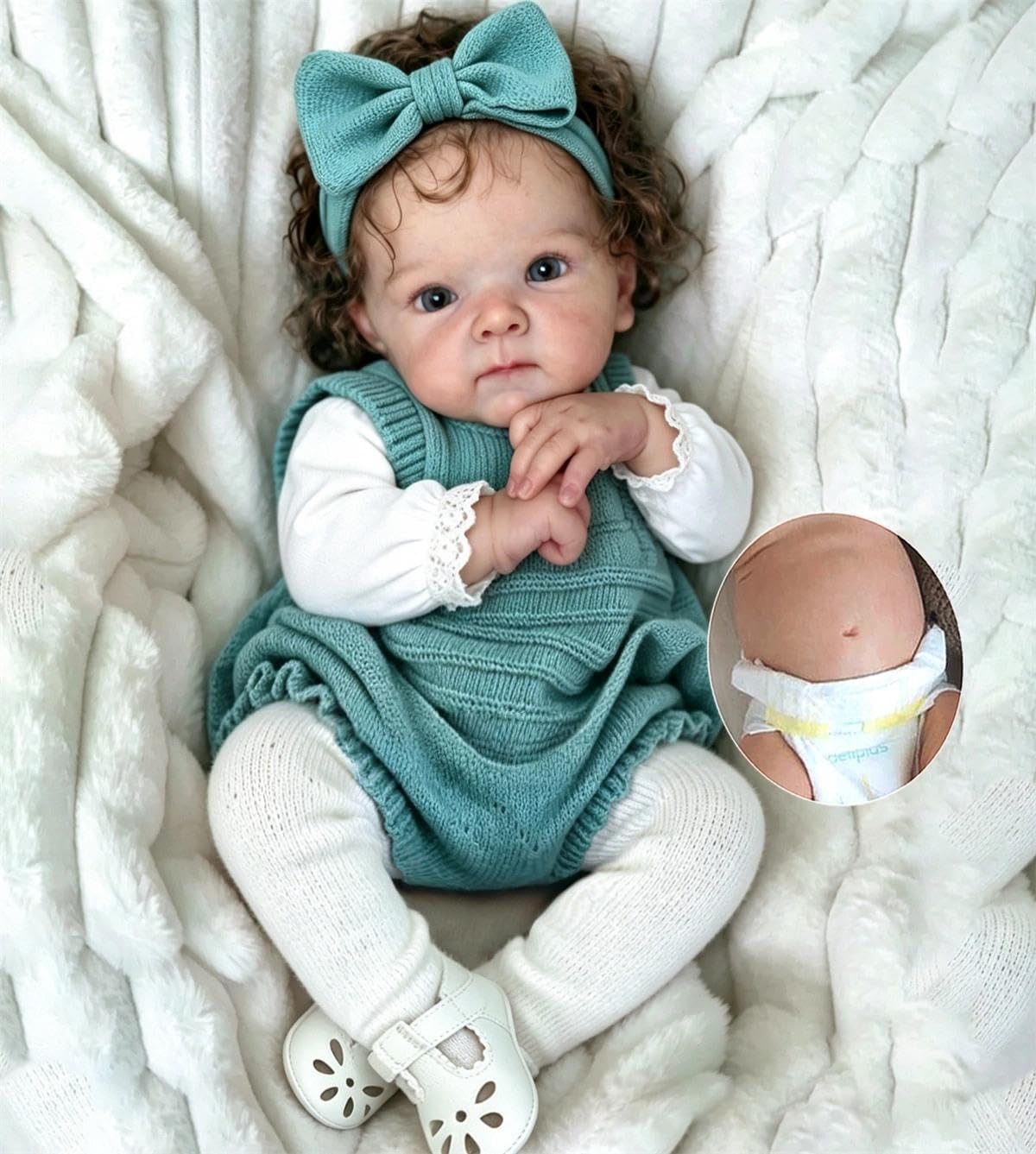 Zero pam Washable Reborn Baby Dolls Girls 45CM Realistic Baby Doll That Look Real, Posable Reborn Dolls Full Body Lifelike Babys Doll For Girls With Accessories