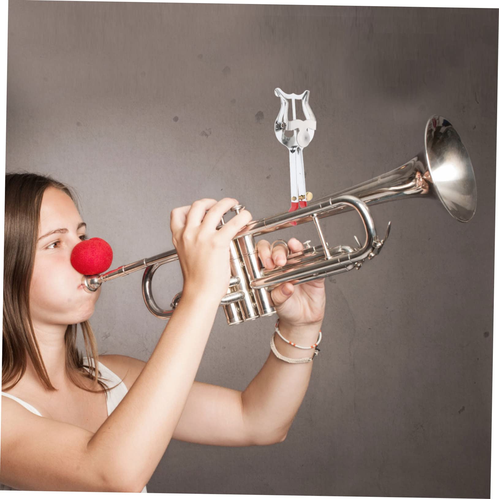 Abaodam 4stücke Silberner Musiknotenhalter Für Trompete Stabiler Notenclip Mit Kompaktem Design Für Musiker Schüler Und Instrumentalisten