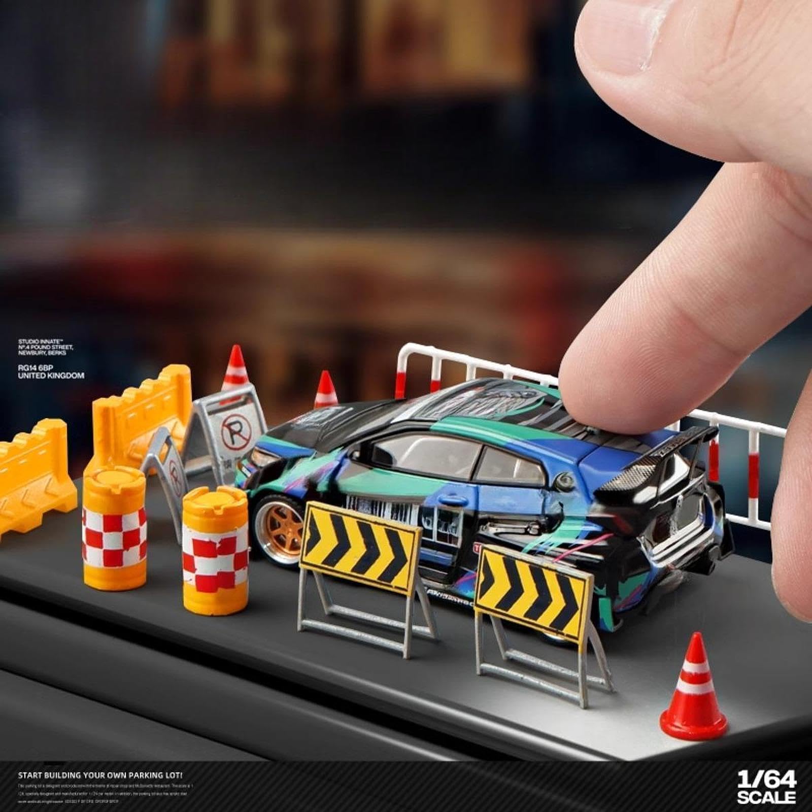 Amazon.co.jp: a aternee 14 点セット 1/64 道路標識ミニチュア交通