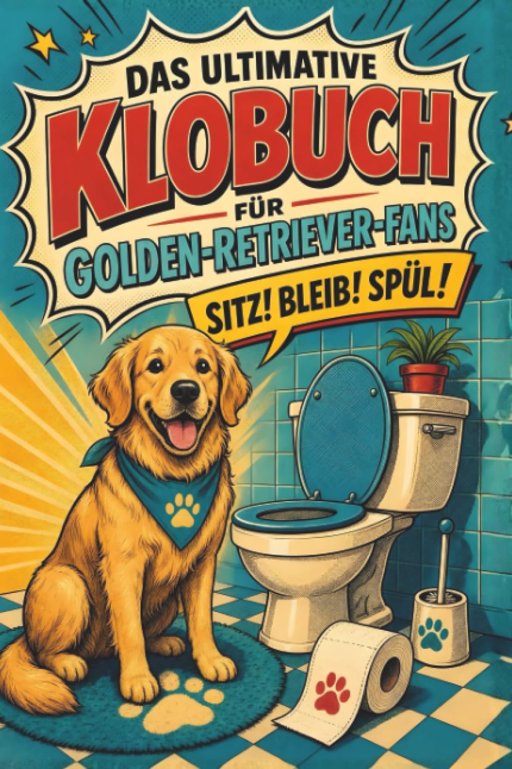 Das ultimative Klobuch für Golden-Retriever-Fans: Sitz! Bleib! Spül! Lustiges Geschenk für Fans von Golden Retrievern, Hundeliebe und Welpen