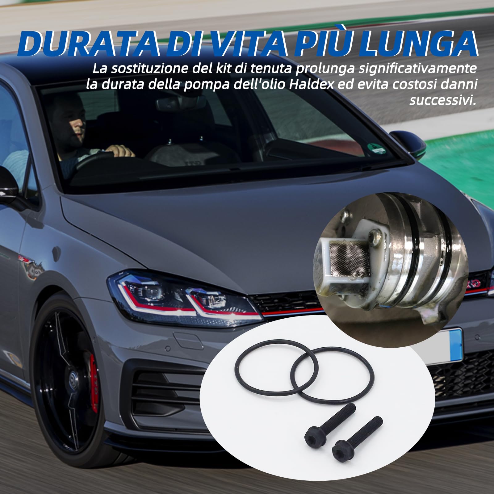 Kit guarnizioni pompa 0CQ598305 ricambio originale 5° generazione adatto per Audi A3 S3 TT TTS VW Golf Alltrack OE:0CQ598305