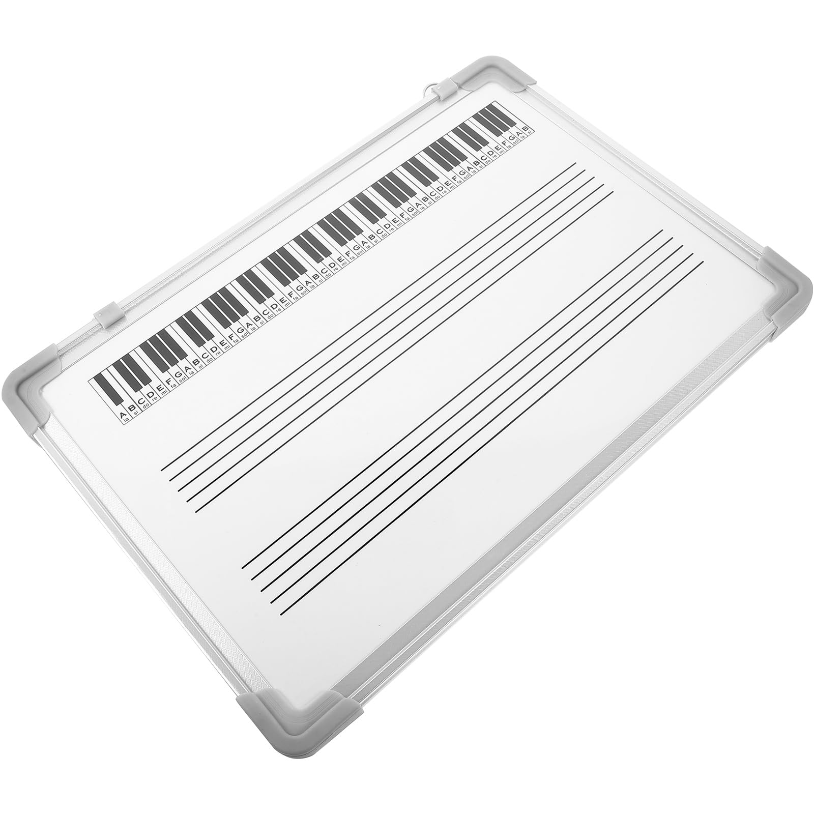 Baluue Abwischbare Lerntafel mit Fünf Linien Leicht und Multifunktional aus Aluminiumlegierung für Musikunterricht und Schüler im Hausgebrauch Weiße Schreibtafel