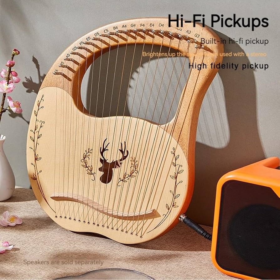 ボックスタイプのハープ Amazon | HYJHUI(ハいづい) アントラーズ ラップハープ 16弦