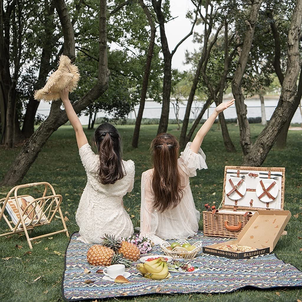 Mata Plażowa Koc Piknikowy Mata Piknikowa Kreatywny Koc Plażowy Przenośny Koc Piknikowy Wodoodporna Mata Piknikowa Nadaje Się Do Podróży Na Plażę Camping Piesze Wycieczki Mata na Plażę (Blue : Bronze