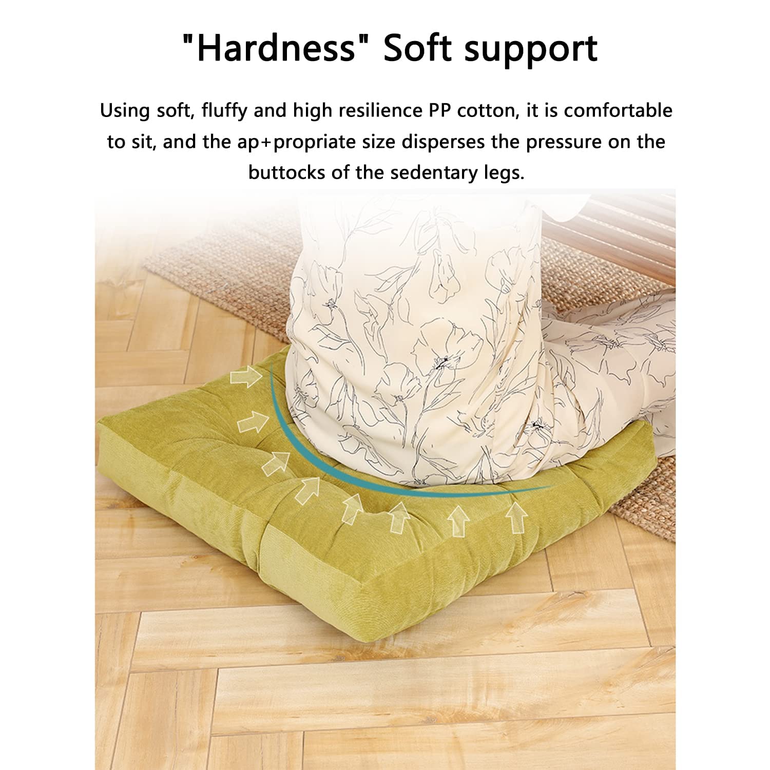 Floor Pillow, Floor Cushion, Square Floor Pillow, Thickened