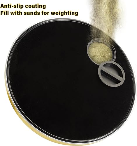 Miniatura 5 de Este soporte de base para asta de bandera de interior, soporte de bandera interior dorado compatible con asta de bandera de 1.3 pulgadas, 1.1 y 0.9