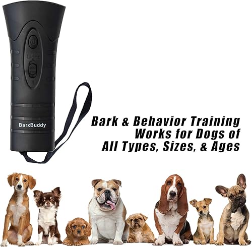 Miniatura 3 de BarxBuddy - Dispositivo antiladridos para adiestramiento de perros con luz LED doble y correa seguro para mascotas en interiores y exteriores