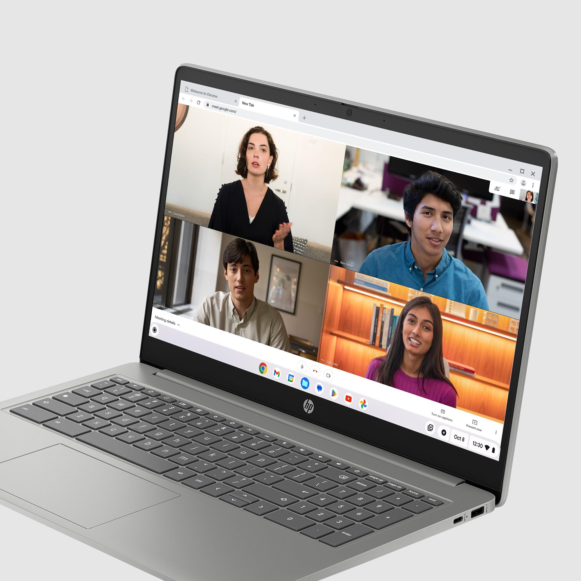 HP Chromebook 15.6" | Intel N100 Processor | 4 GB RAM | 128 GB Flash Storage | Intel UHD Graphics | HD Display | Up to 11.5 Hours Battery | Chrome OS | Dual Speakers | Mineral Silver | 15a-nb0005sa — view 17