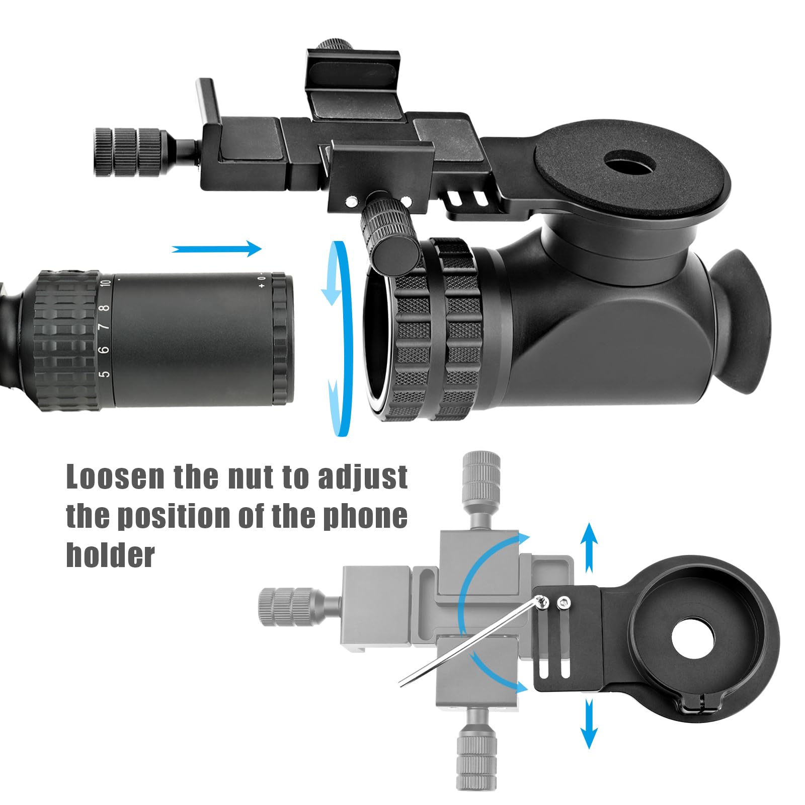 Amazon.com: Forevercam Rifle Scope Phone Camera Mount Adapter for