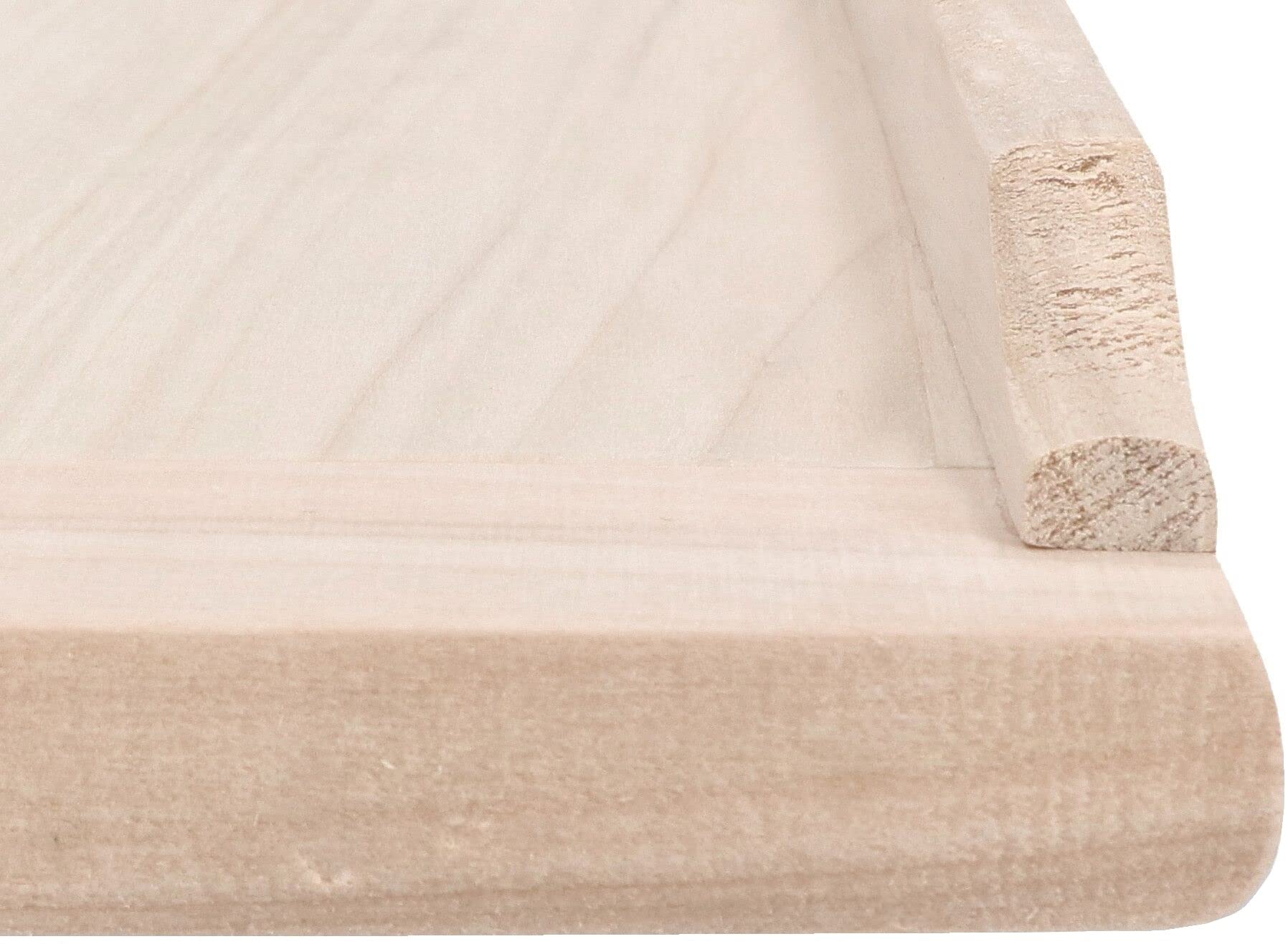 KOTARBAU® Tagliere grande in legno con battiscopa, 60 x 40 cm