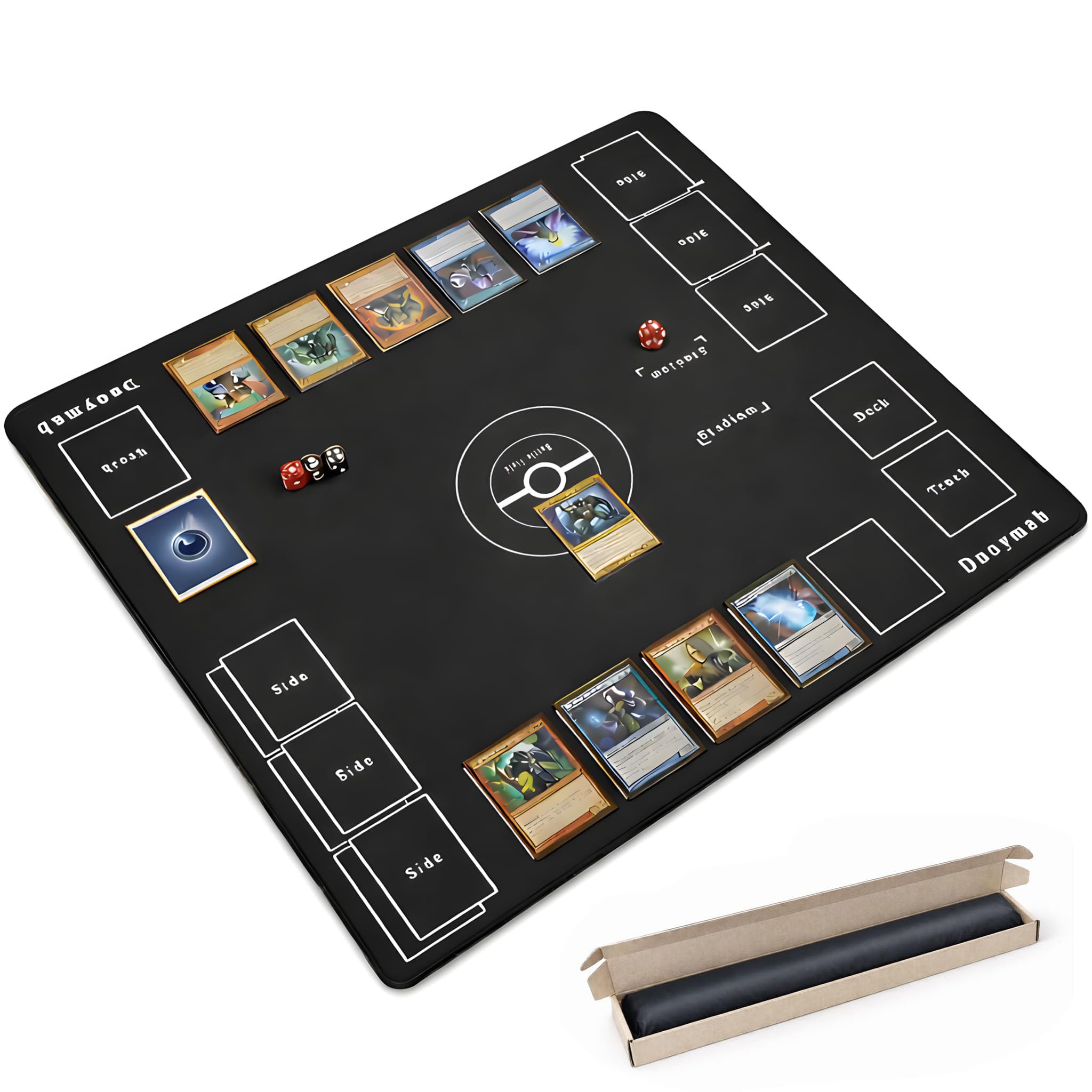 Amazon | Dnoymab フルサイズ プレイマット 60×60cm 折り目なし TCG