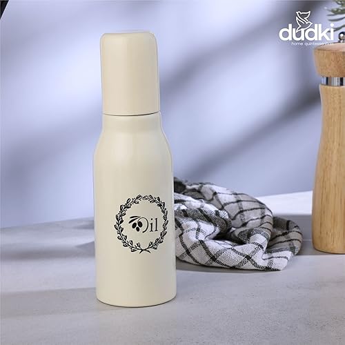 Miniatura 9 de DUDKI Dispensador de aceite de oliva de acero inoxidable  Botella a prueba de fugas para cocina  Contenedor de aceite y vinagre  Dispensador de