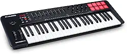 M-AUDIO Oxigênio (MKV) – Controlador de teclado MIDI USB de 49 teclas com beat pads, modos de acorde inteligente e escala, arpejador e conjunto de software incluídos