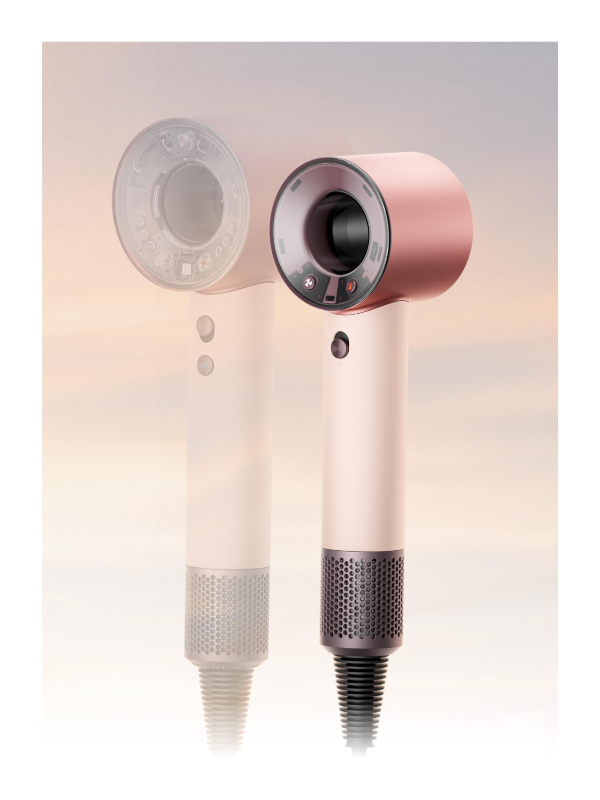 Dyson Supersonic Travel™ Secador de Pelo – Compacto & Ligero, Secado Rápido, 1220W, Voltaje Universal, Control Inteligente de Calor, Compatible con Accesorios Supersonic, Ceramic Pink
