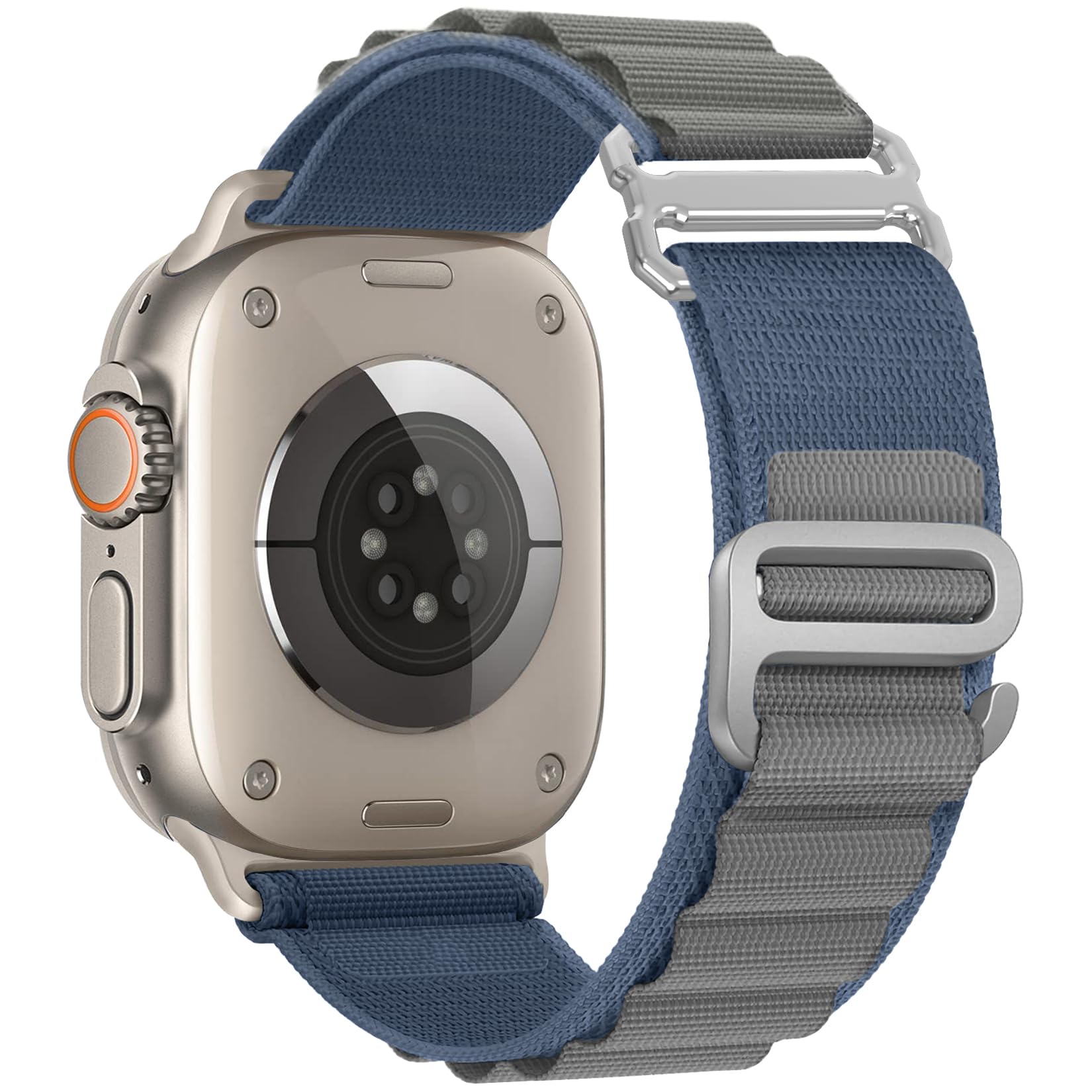 Alpine Loop Sport Band - Compatible with Apple Watch Ultra 2 / Ultra Band 49mm 45mm 44mm 42mm Men Women, Breathable Nylon Strap Adjustable with G-Hook Strap for iWatch Ultra Series SE 9/8/7/6/5/4