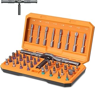 Criacr Upgraded 42 in 1 Magnetic Screwdriver Set, Ratchet Handle Screwdriver Set, Storage Case, Magnetic Bits, Rotatable Ratchet Handle for DIY, Electronics, Furniture for Christm…
