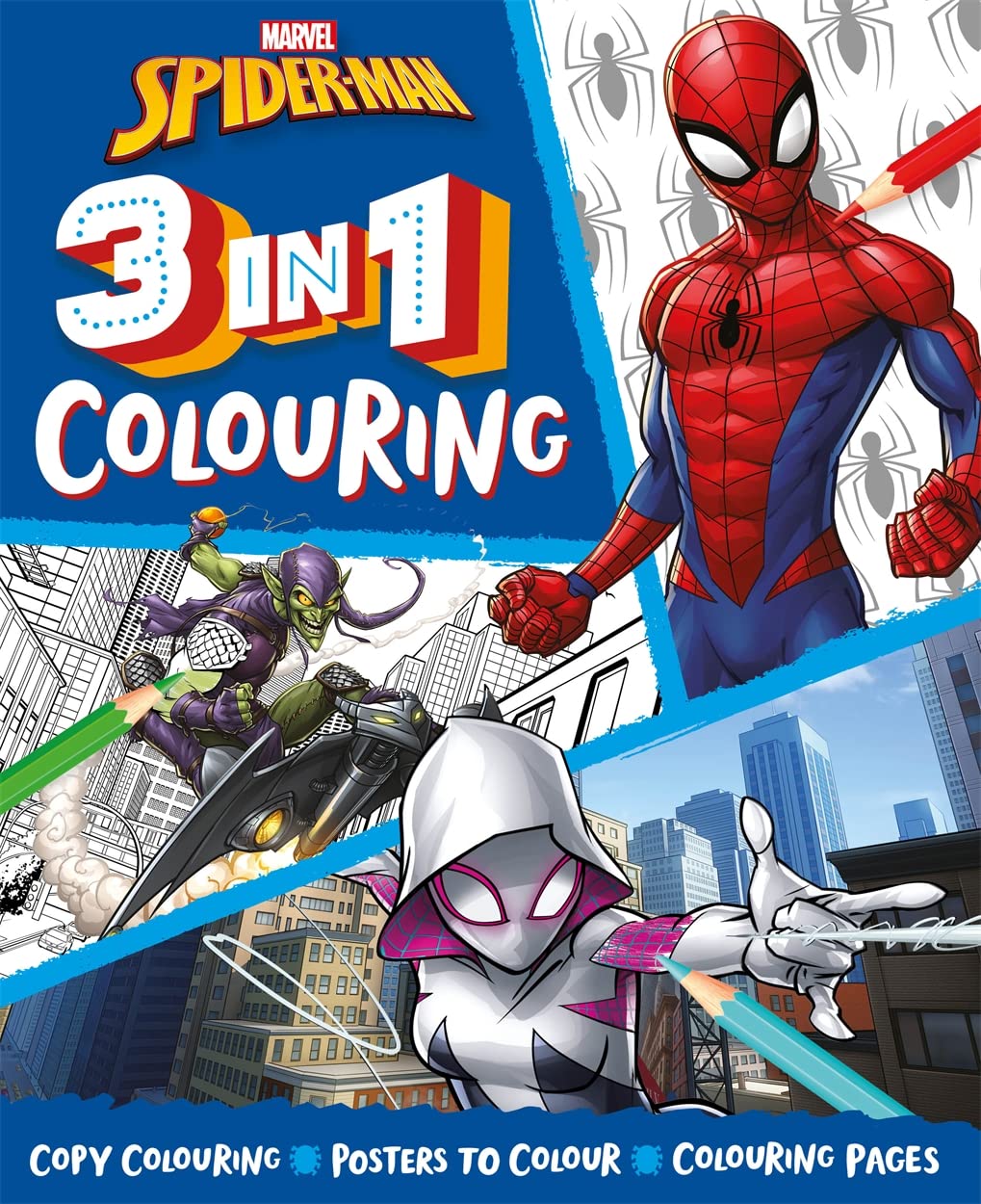Marvel Spider-Man: 3-in-1 Colouring