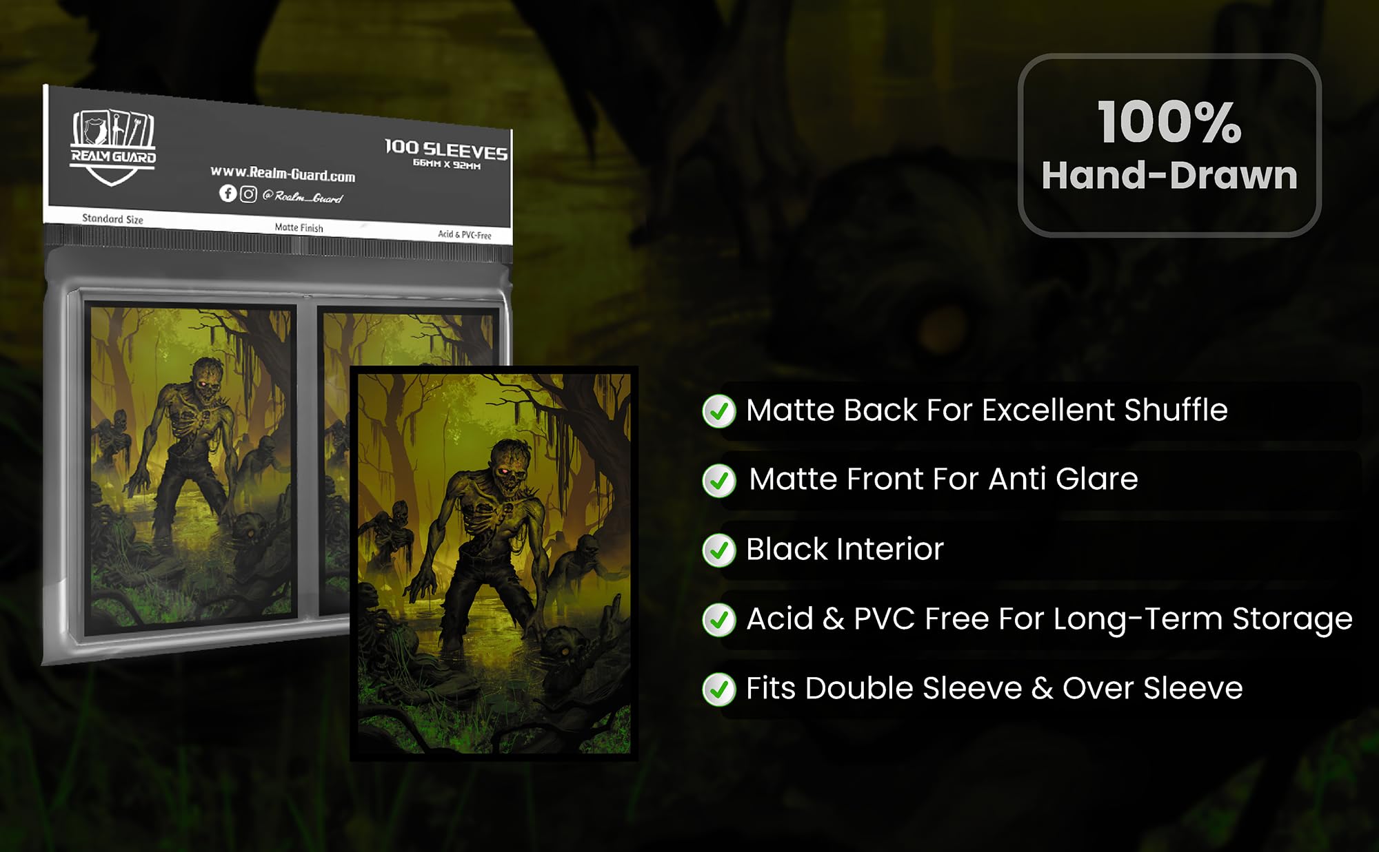 Amazon.com: Realm Guard - 100ct Textured TCG/MTG Card Art Sleeves