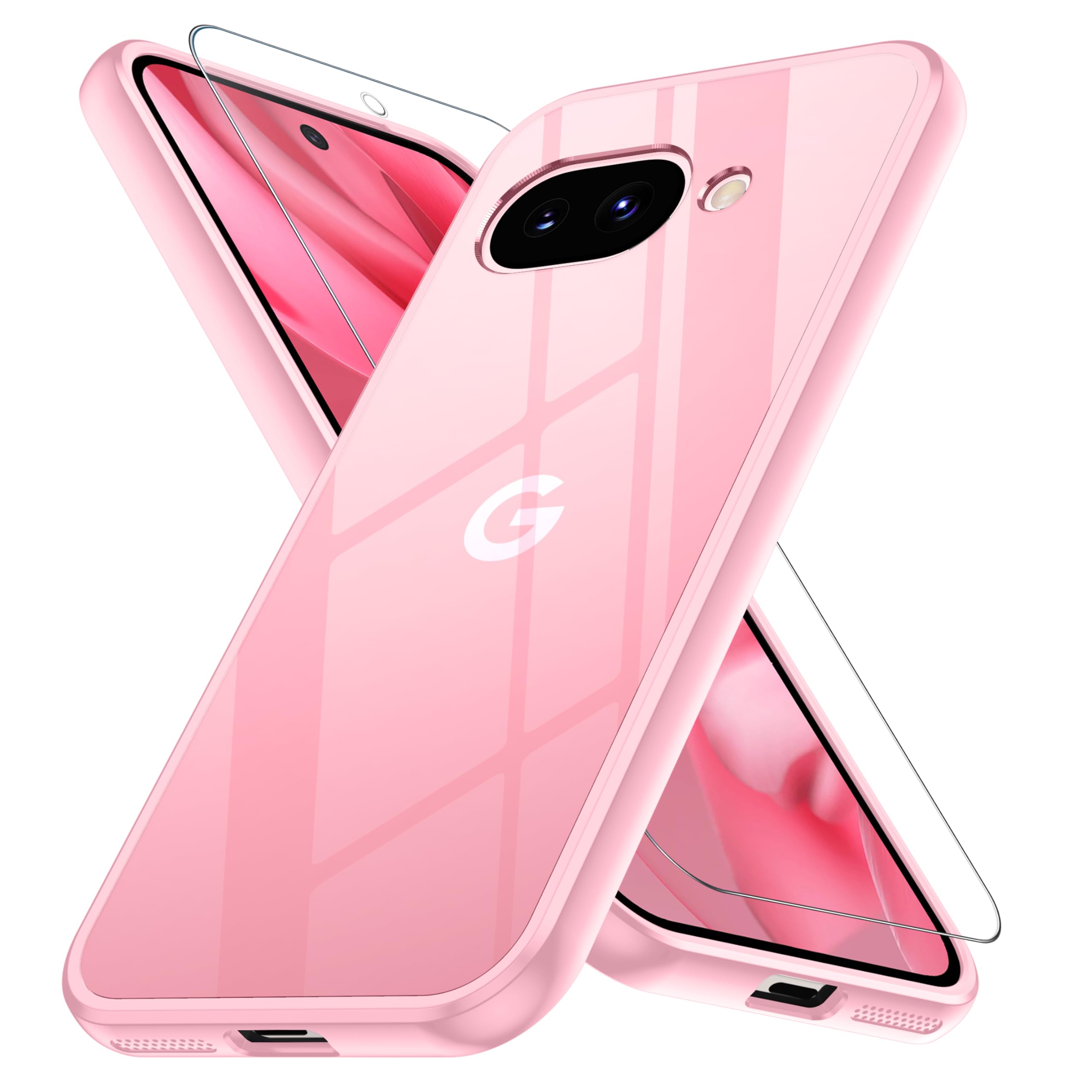 Amazon.co.jp: Google Pixel 9a ケース ピンク 黄変防止