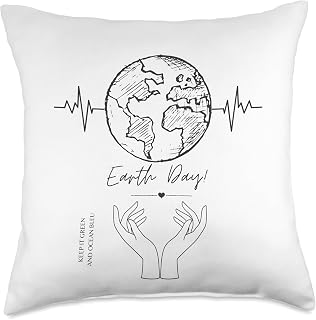 earth day save world climate change save plant environ Throw Pillow