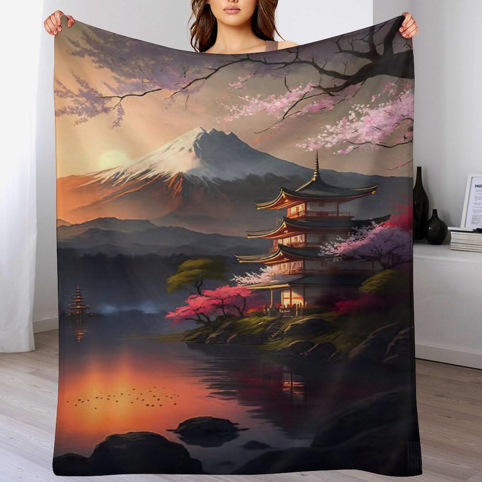 Couverture polaire flannel contre les soirées fraîches jet de canapé lavable