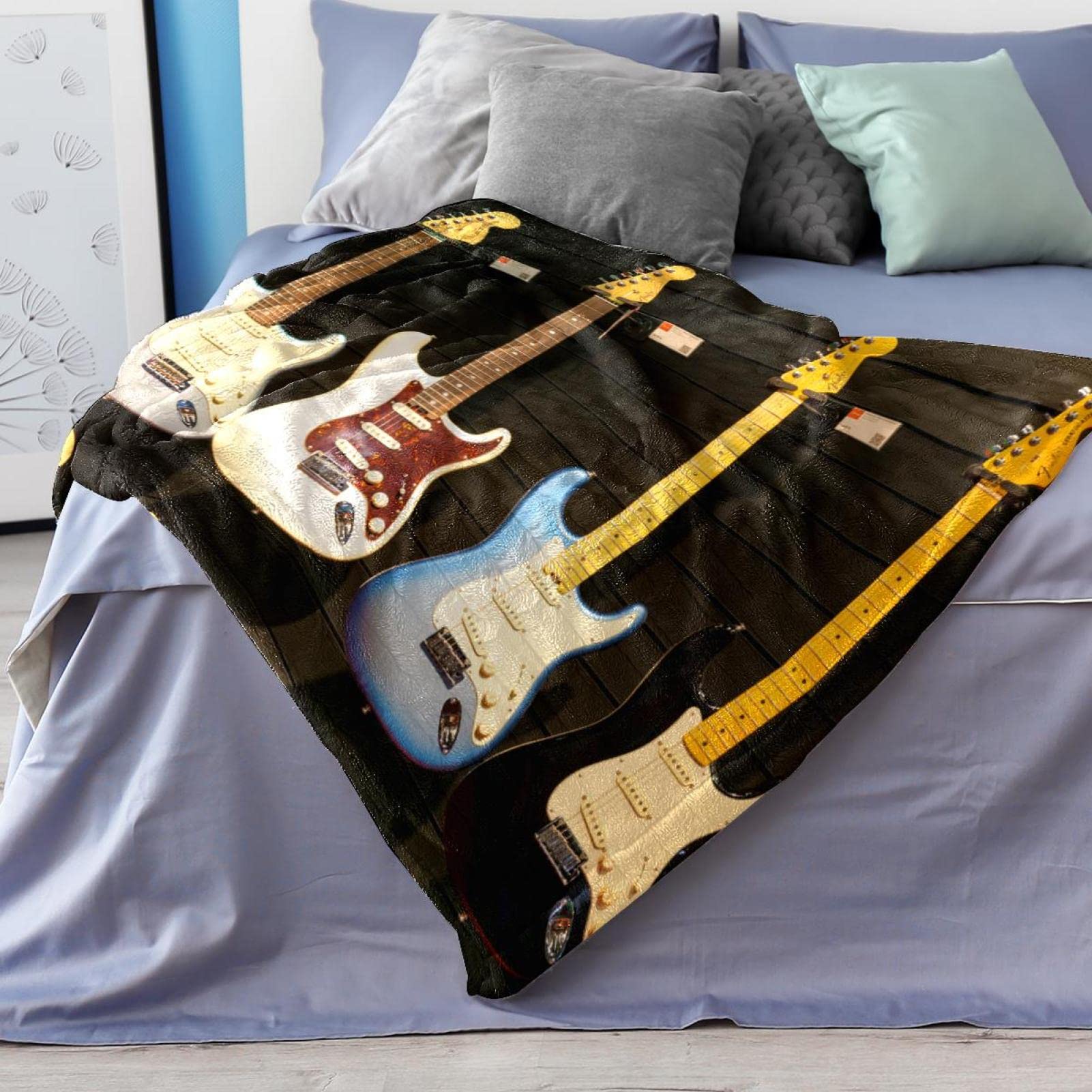 Coperta in pile per strumenti musicali per divano, divano o letto