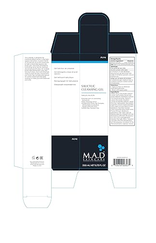 Miniatura 2 de M.A.D Skincare - Juego de dúo antiacné - Gel limpiador salicílico - Hidratante diario con control de rupturas