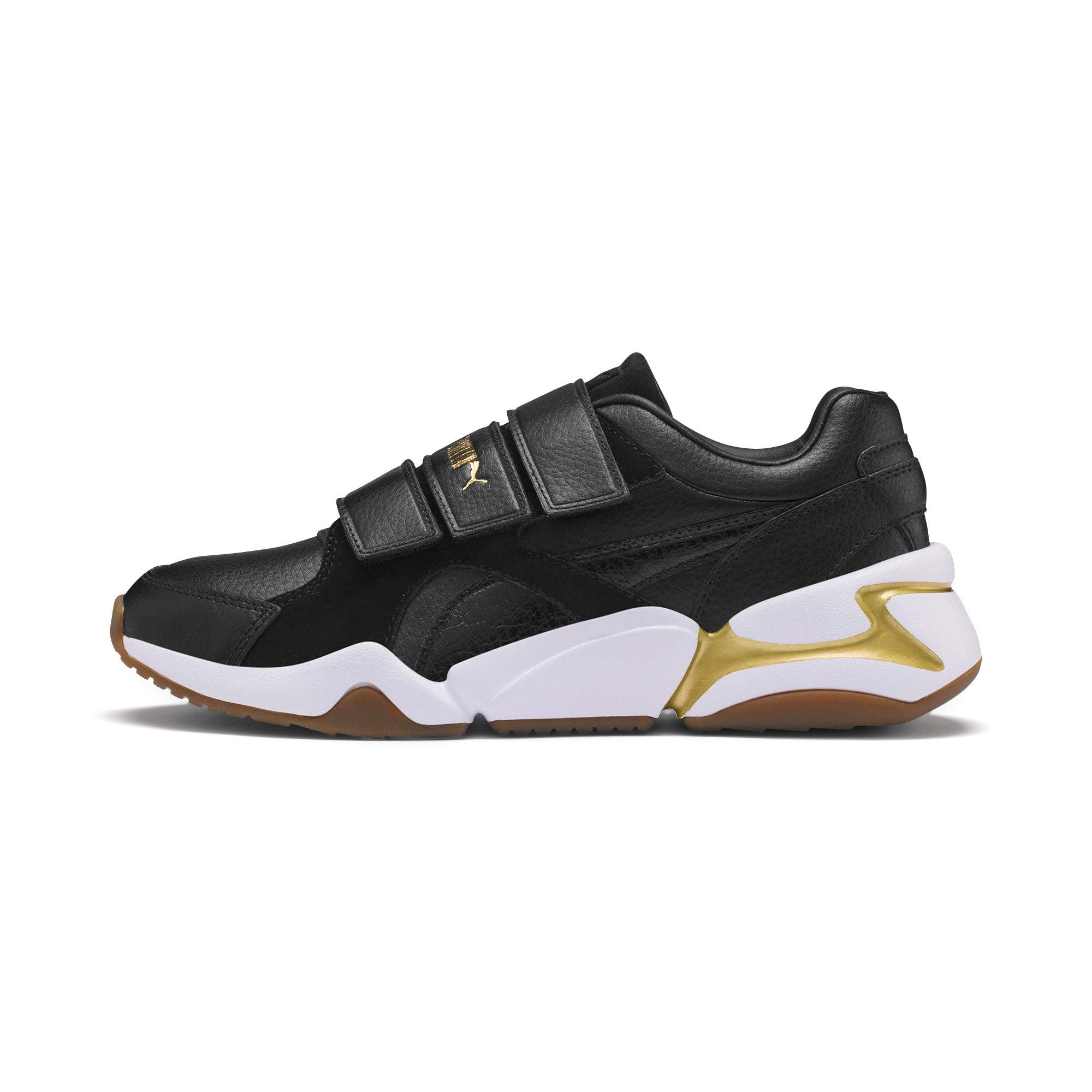 Puma Womens Nova V Leather WNs Black-Team Gold Sneaker - 5UK (36984301) (B07V3GNVGF) Amazon Price History, Amazon Price Tracker