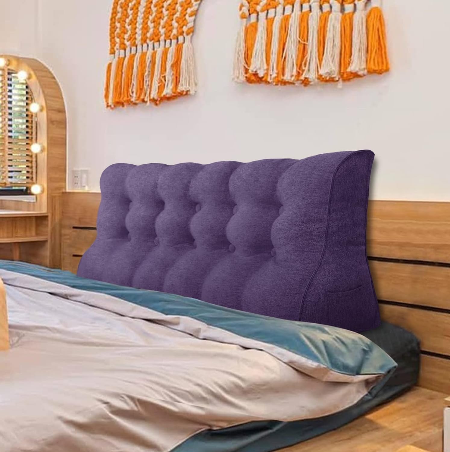Coussin de lecture au lit et soutien lombaire réglable pour canapé