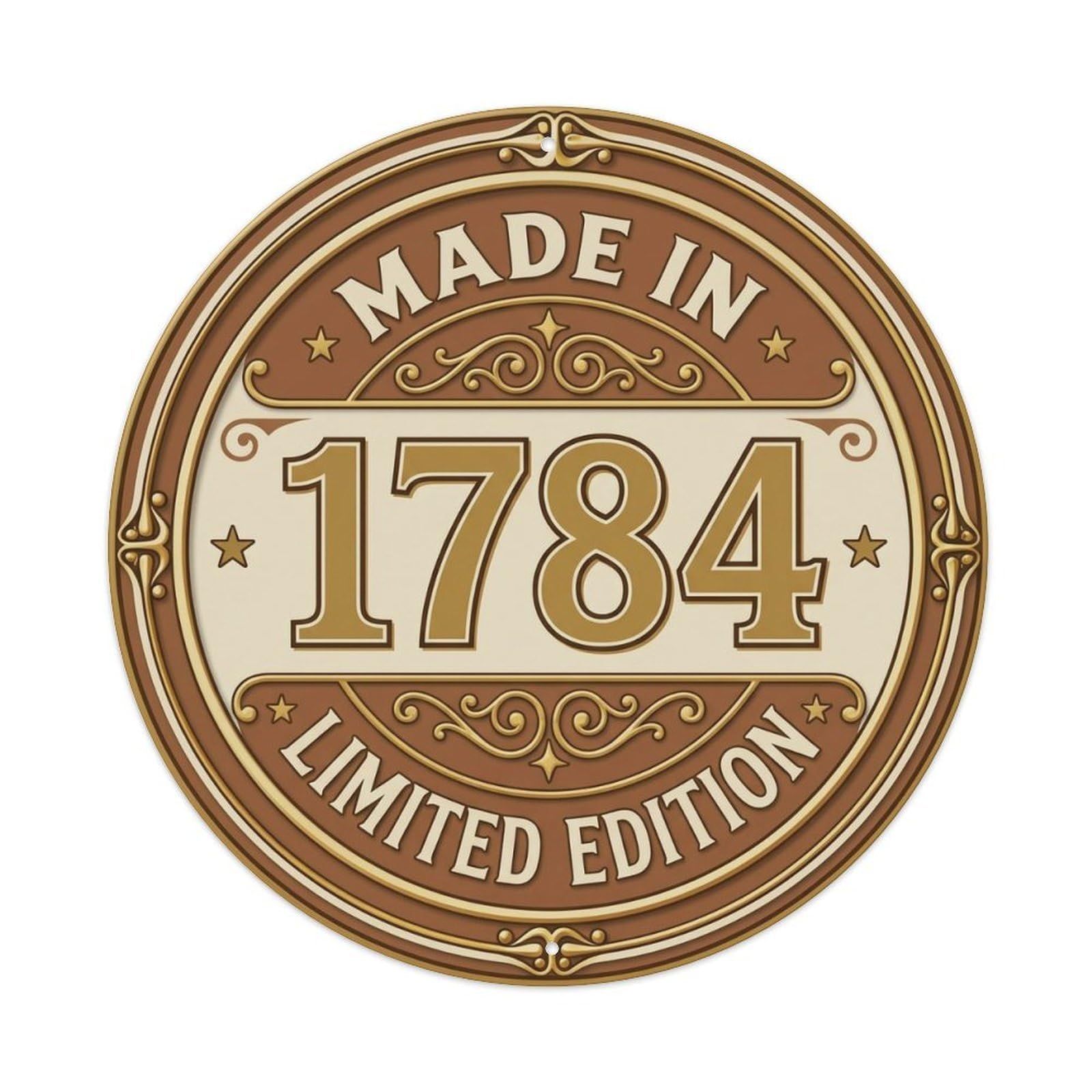 Okahys 8X8inch(20X20cm) Made In 1784 Limited Edition Metal Tin Sign