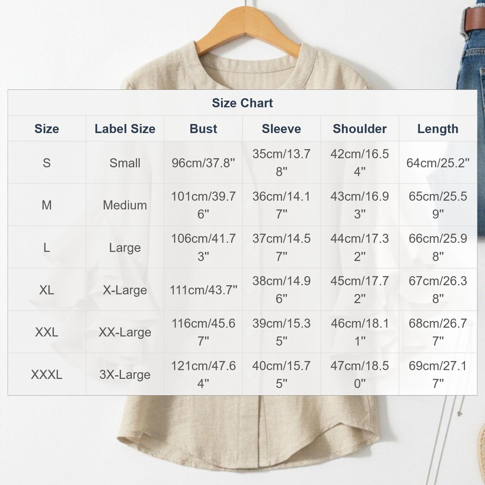 3/4 Ruffle Sleeve Cotton Linen Shirts for Women Dressy V Neck Beach Tunic Tops Elegant Summer Casual Work Blouses - 5