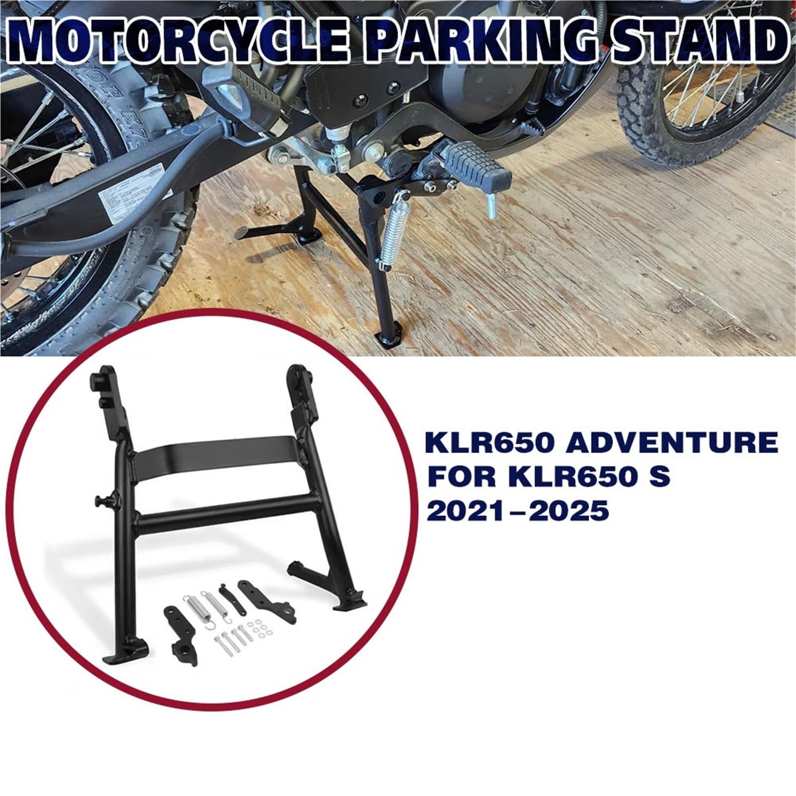 Cavalletto Moto Per KLR650 Per ADV 2021-2025 Moto Cavalletto Centro Centrale Parcheggio Staffa Di Supporto Fisso Piastra Ruota Telaio Montaggio