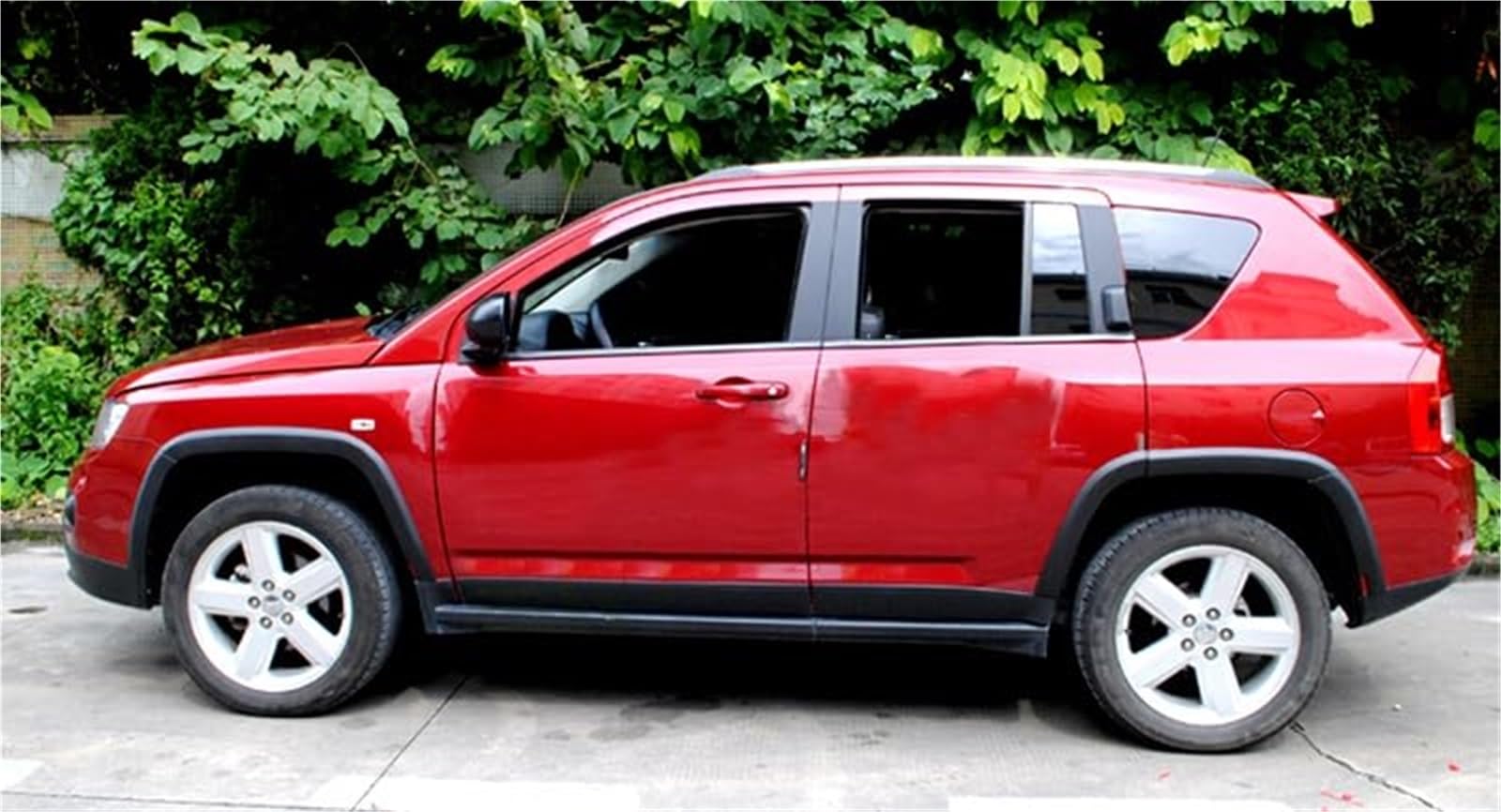 Czarny nadkole nadkole łuki rozszerzenie akcesoria samochodowe, dla Jeep, Compass 2011 2012 2013 2014 2015 Uniwersalne poszerzenia błotników