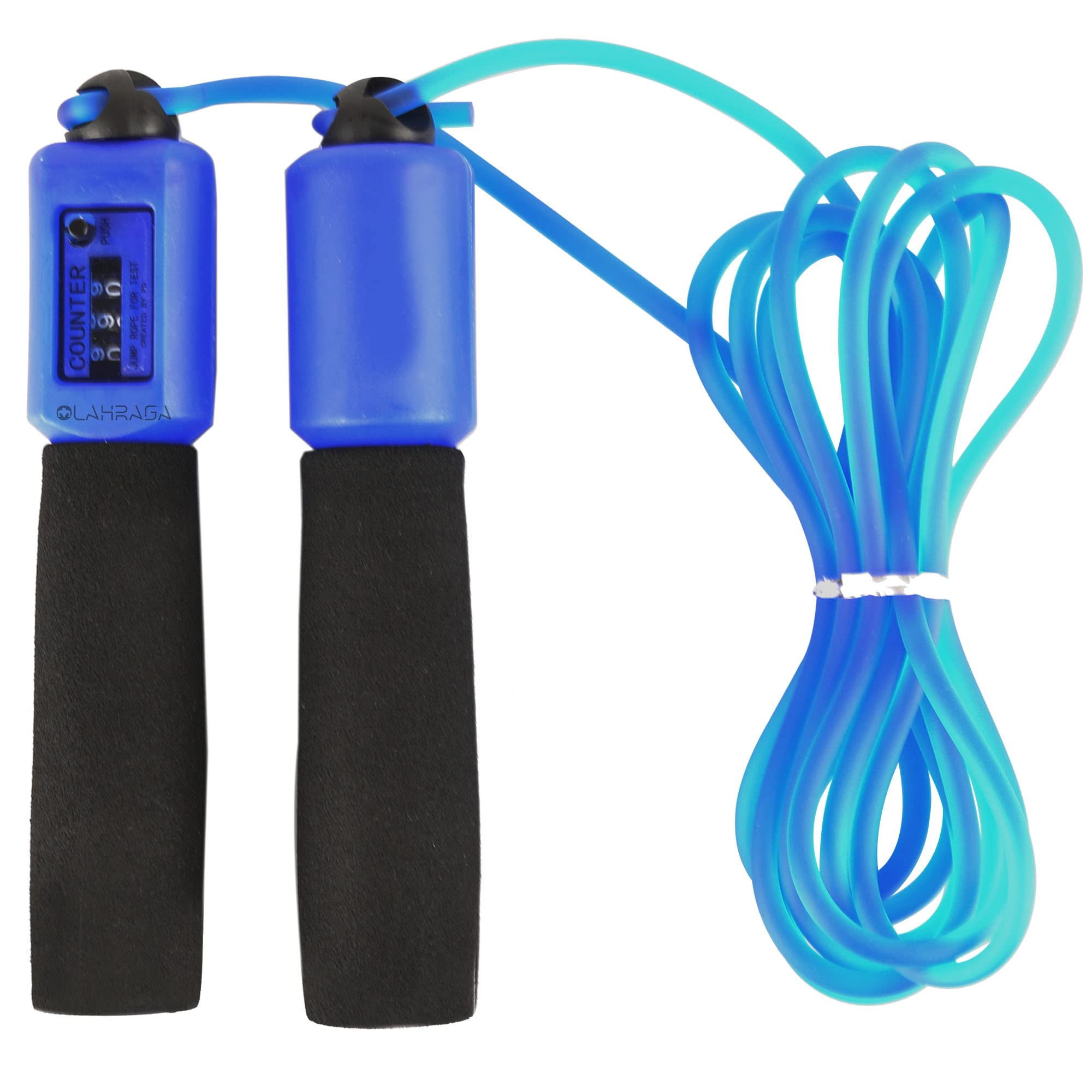 OLAHRAGA Jump Rope with Counter for Fitness Exercise Training, Adjustable Skipping Rope for Men, Women, Kids, Girls (Blue) (B09SD4NLDB) Amazon Price History, Amazon Price Tracker