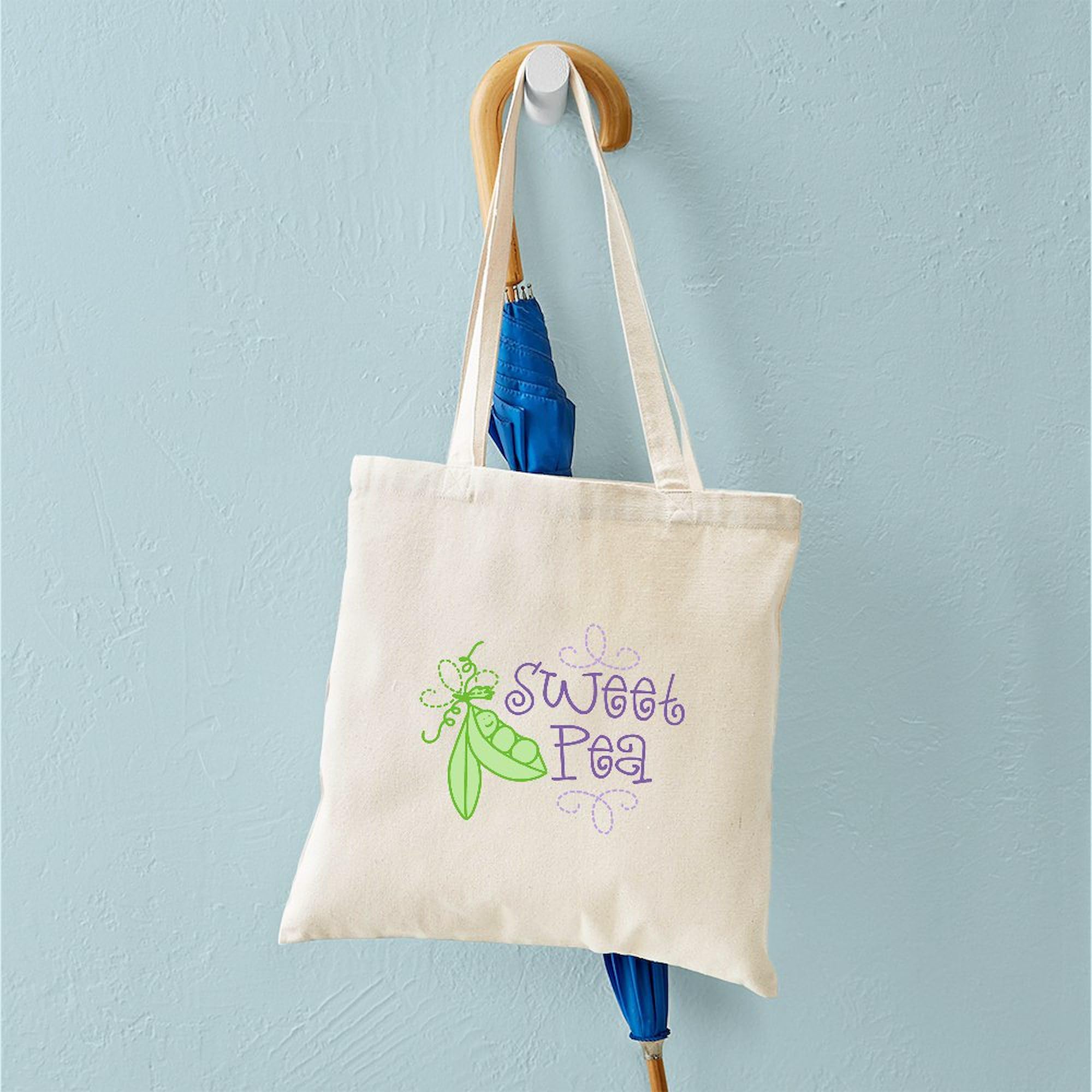 Amazon.com: CafePress Sweet Pea Tote Bag Reusable Natural Beige 