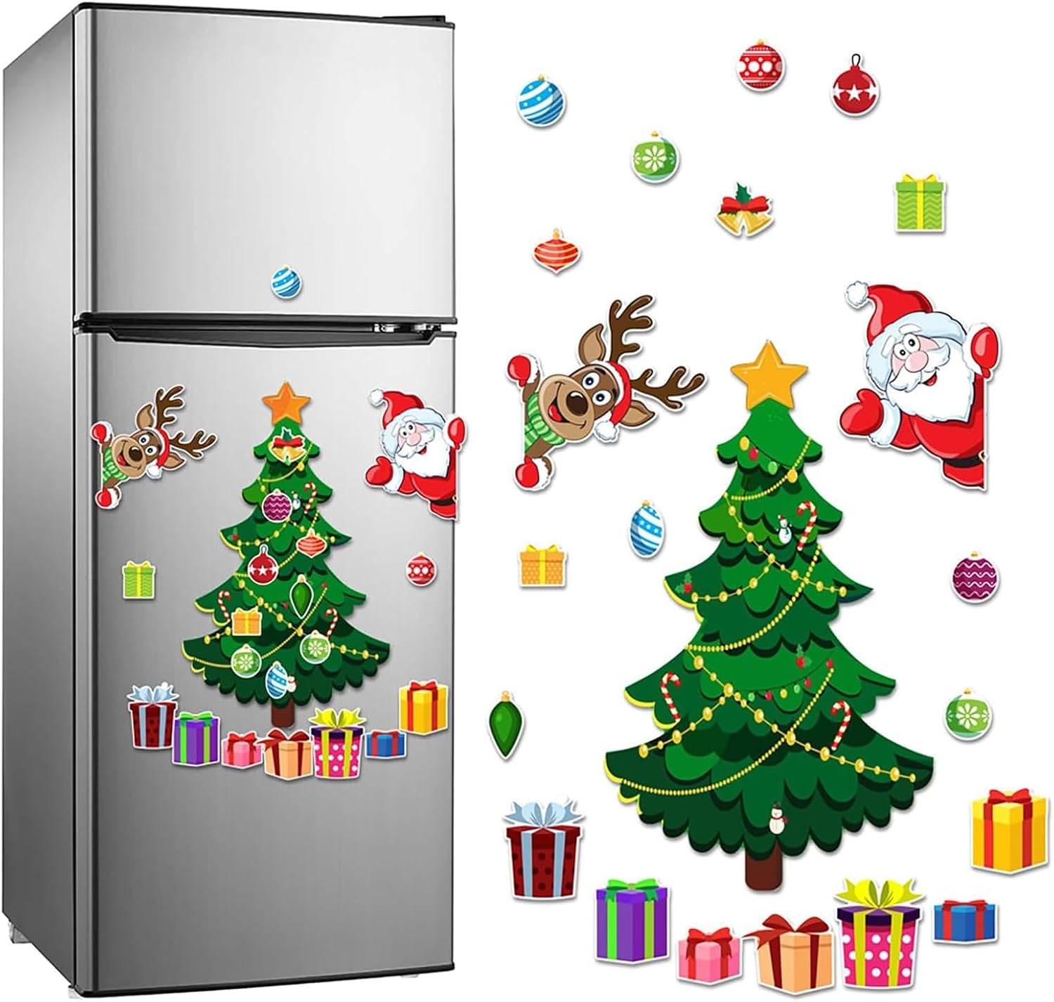 Magnetic Christmas Tree for Refrigerator Decorations Christmas Tree Magnets for Fridge Christmas Magnets for Fridge Christmas Fridge Magnets Christmas Decoration for Fridge A