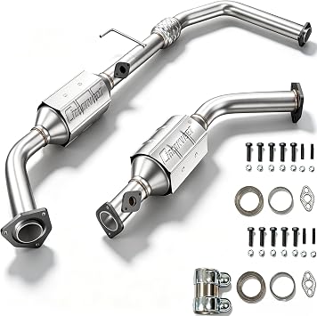 Catalytic Converter Compatible with Toyota Tundra 2000-2002 V8 4.7L Left Right Catalytic Convertor EPA Compliant | Accurate Compatibility Stainless Steel Material EPA Certified Quick Installation