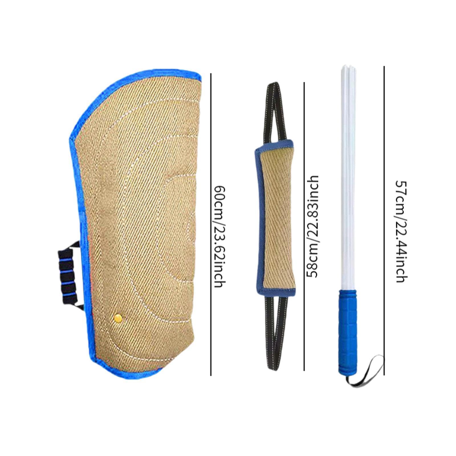 3X Set de Entrenamiento de para Perros con Brazo para, Juguete Masticable para Perros, Cojín de, Barra de Entrenamiento para PE