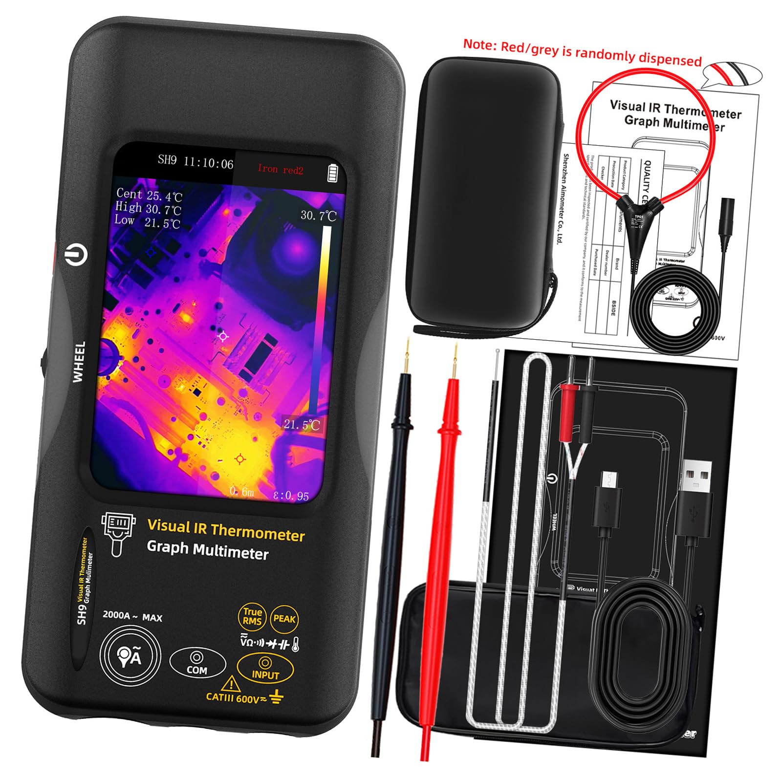 Oxxggkao Package 2 Industrial Thermal Camera Imaging Multimeter For Energy Audits And Preventive Maintenance With Memory Function Imager