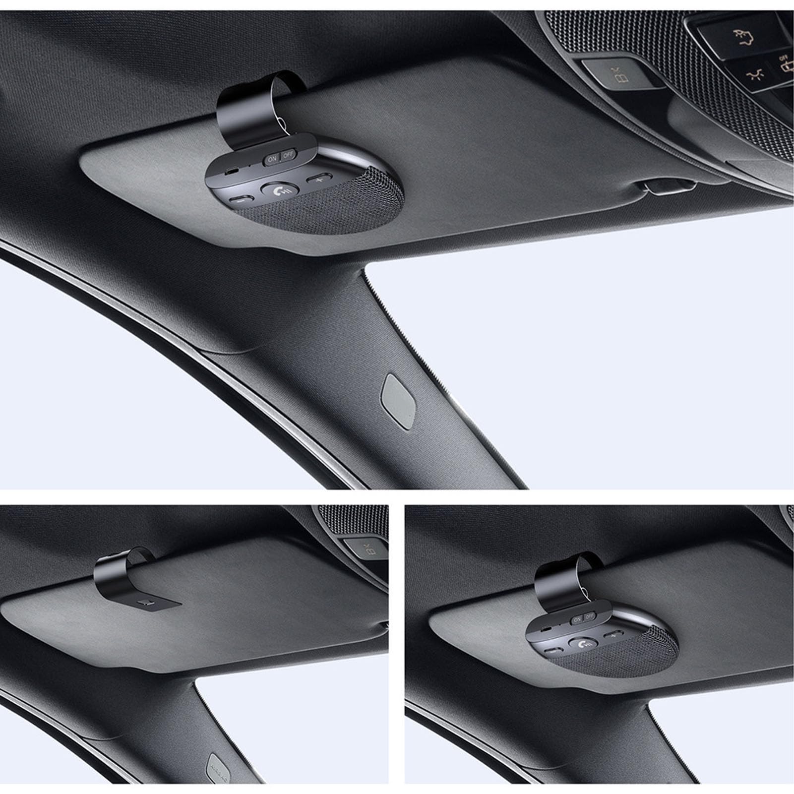 Vivavoce Bluetooth 5.0 Per Auto Con Navigazione Vocale, Chiamate HD, Doppio Accoppiamento E Batteria 600mAh – Fino A 10 Ore Di Conversazione