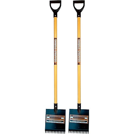 Shingle Stripper Fiberglass (2 Pack) by MBI Tools - Roof Tear Off Shingle and Nail Removal Tool