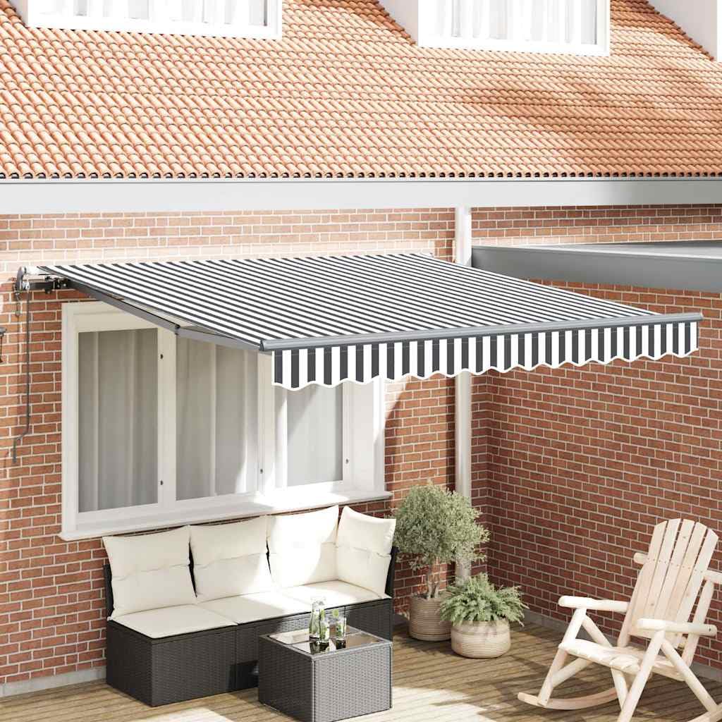 Store terrasse avec télécommande en aluminium haut de gamme bicolore