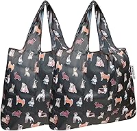 Vista 36 de allydrew Bolsa plegable de nailon reutilizable (juego de 2), macarons