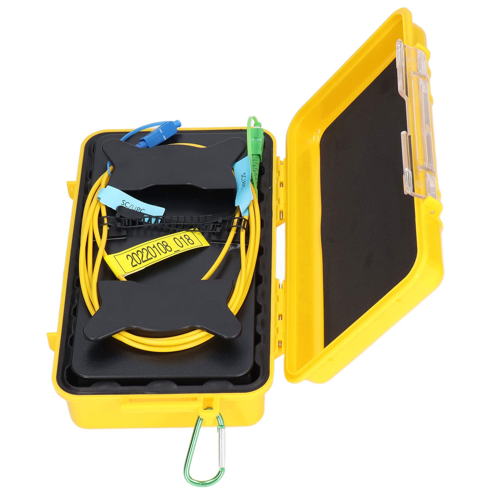 TOPINCN Kit di Strumenti di Test Compatto da 500 Metri per Scatola Cavi di Lancio OTDR Premium per Professionisti Dell'installazione di Fibre Ottiche