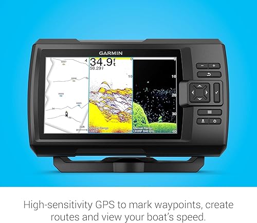 B08LF2NML8_image_4 Garmin Striker Vivid 4cv, Transductor Sonar, ubicación de peces, a color, 4 pulgadas, fácil de usar, paletas vívidas de color de sonar de escaneo